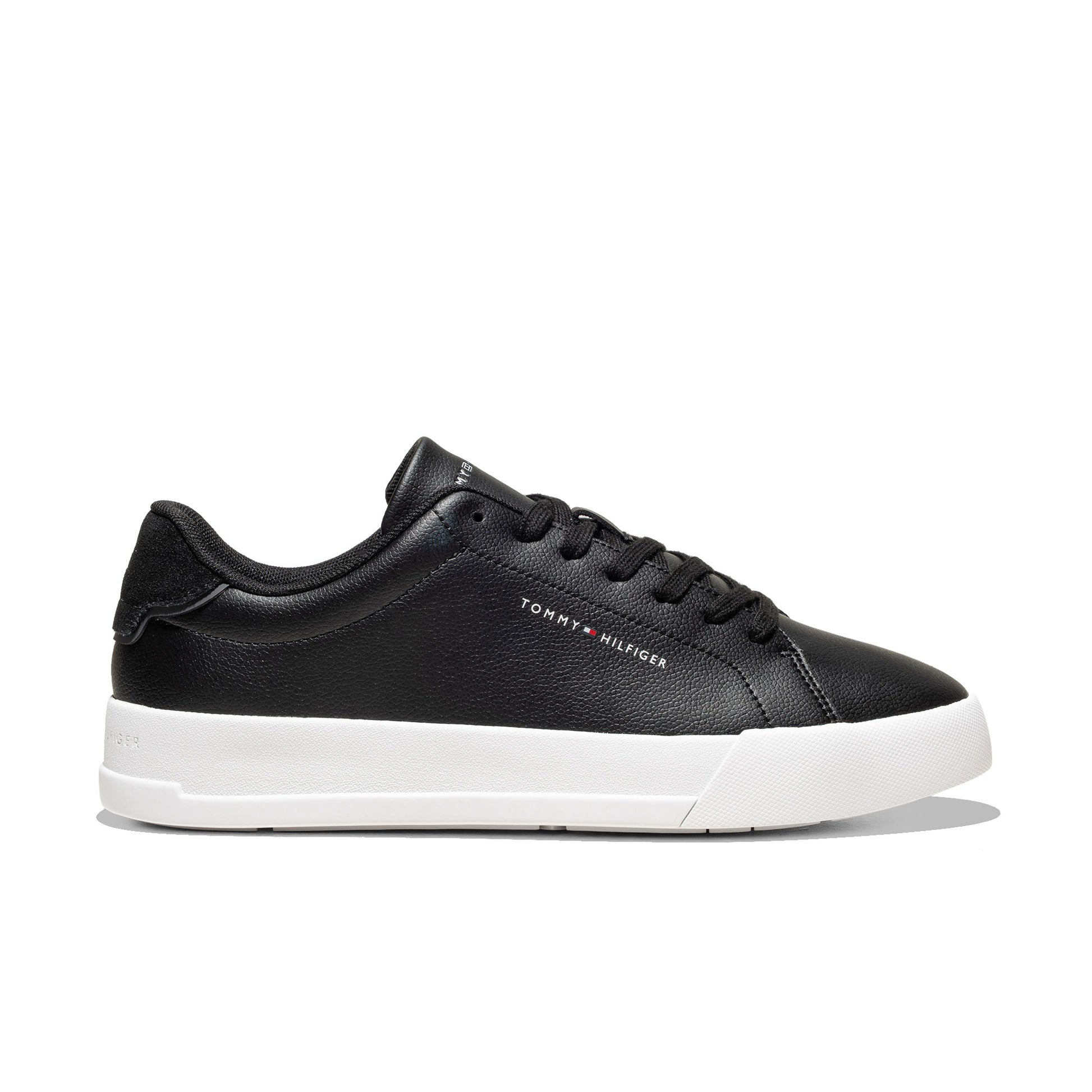 Tommy Hilfiger Court Leather Detail Essential Black  - FM0FM05367BDS