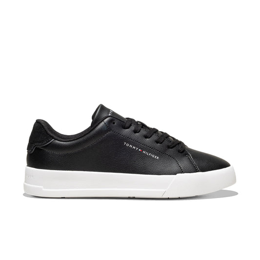 Tommy Hilfiger Court Leather Detail Essential Black  - FM0FM05367BDS