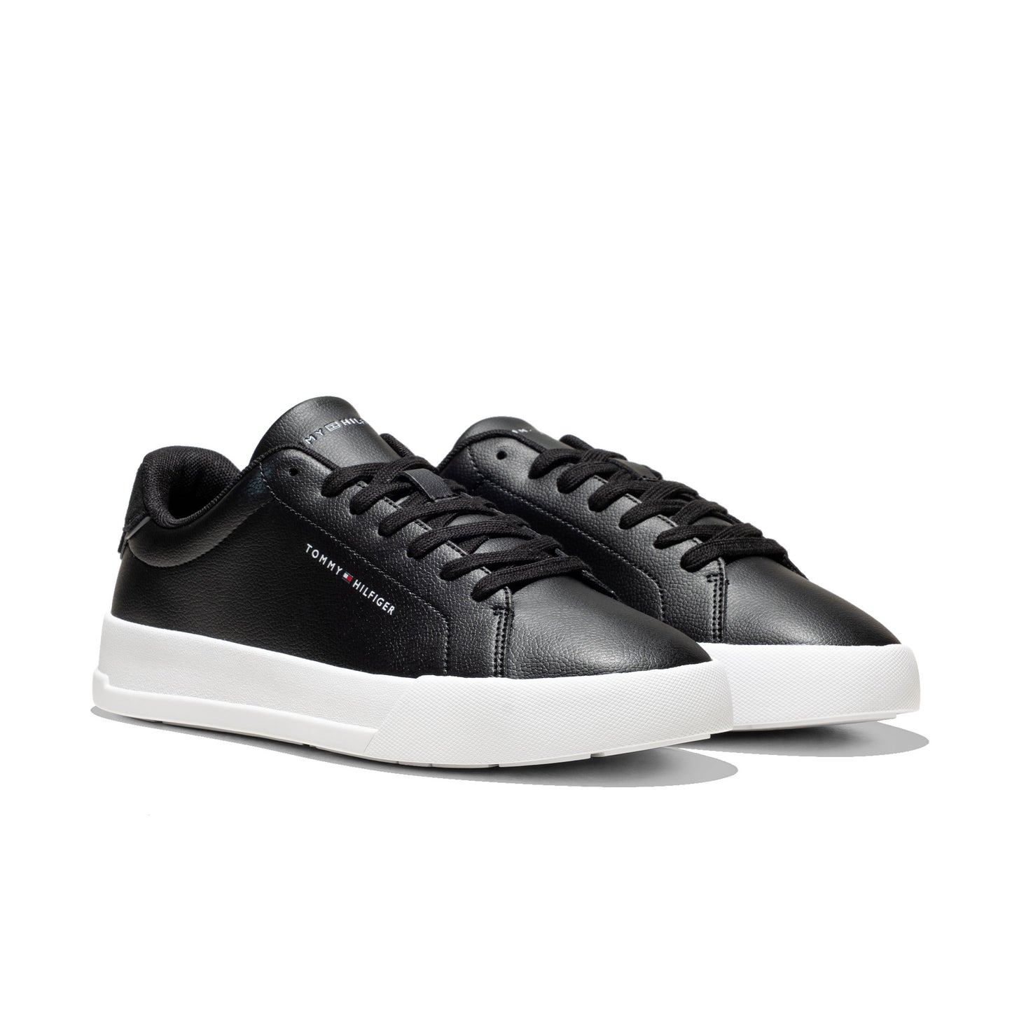 Tommy Hilfiger Court Leather Detail Essential Black  - FM0FM05367BDS