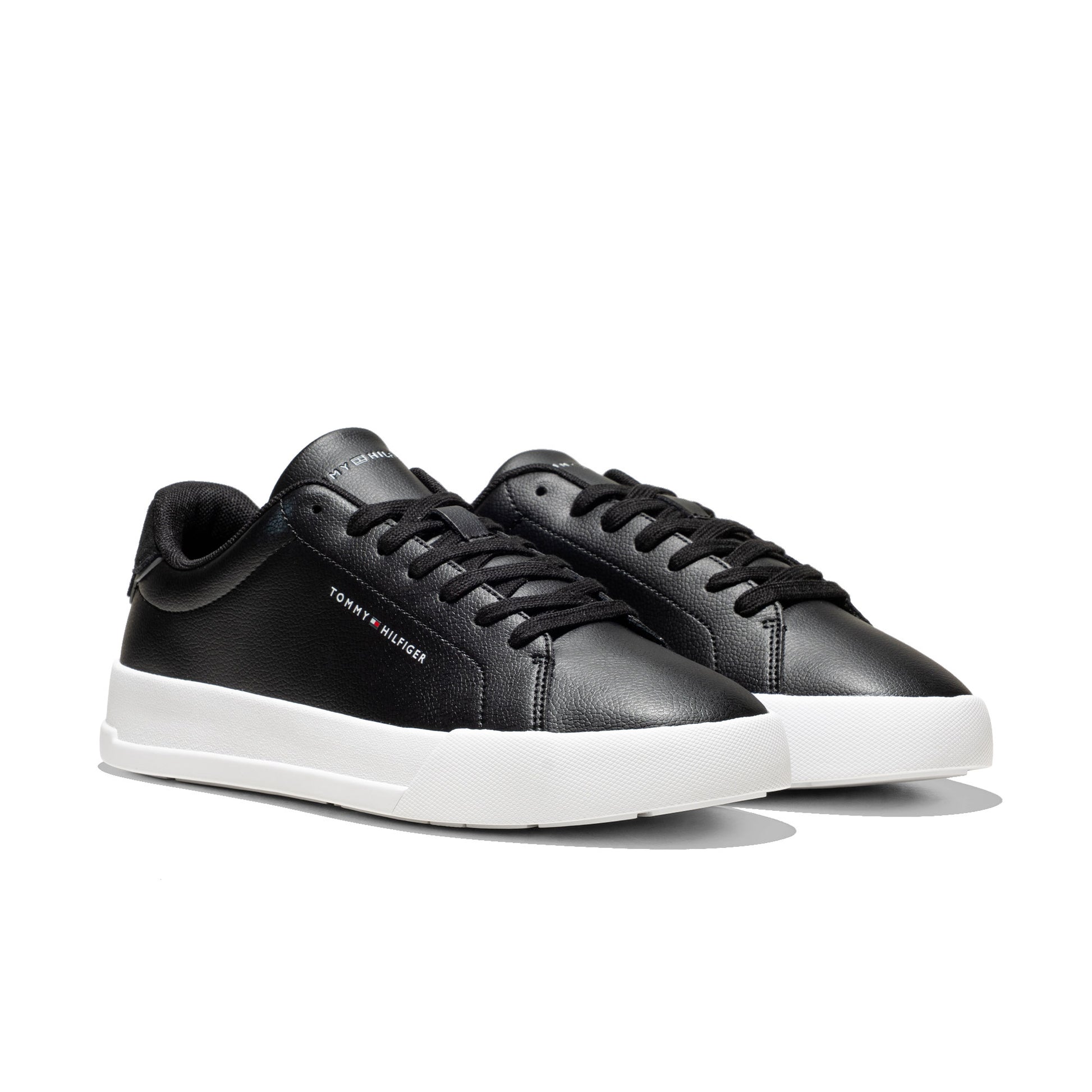 Tommy Hilfiger Court Leather Detail Essential Black  - FM0FM05367BDS