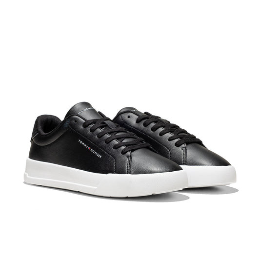 Tommy Hilfiger Court Leather Detail Essential Black  - FM0FM05367BDS