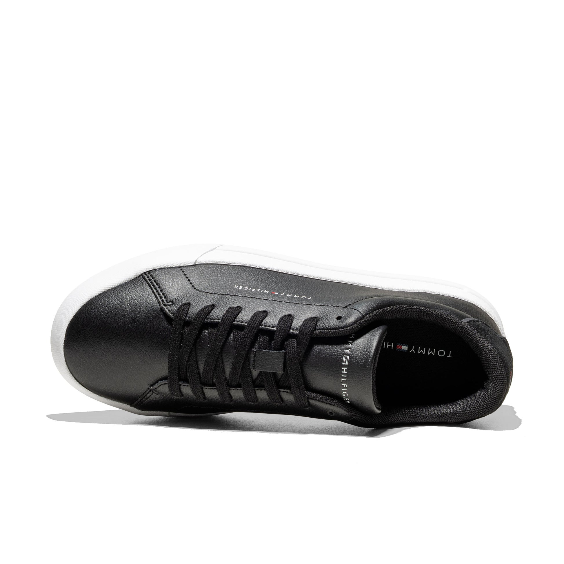 Tommy Hilfiger Court Leather Detail Essential Black  - FM0FM05367BDS
