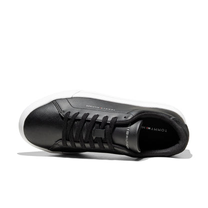 Tommy Hilfiger Court Leather Detail Essential Black  - FM0FM05367BDS
