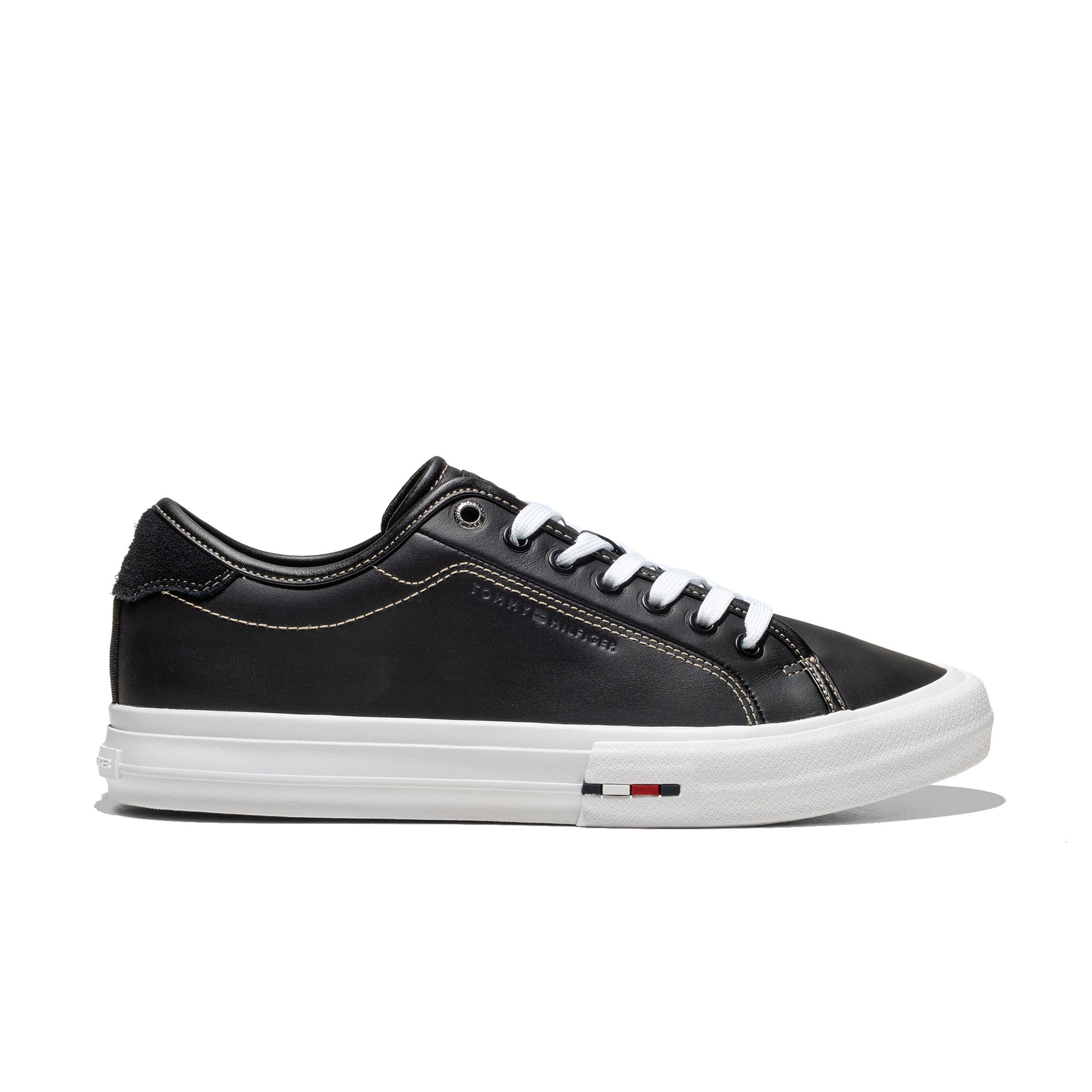 Tommy Hilfiger TH Hi Vulc Street Leather Black  - FM0FM05645BDS