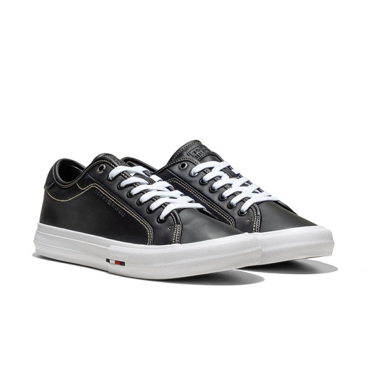 Tommy Hilfiger TH Hi Vulc Street Leather Black  - FM0FM05645BDS