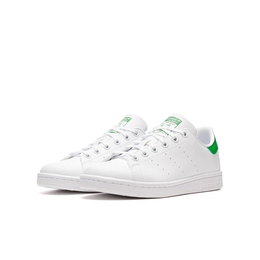 Adidas Stan Smith J Cloud White/Cloud White/Green  - FX7519