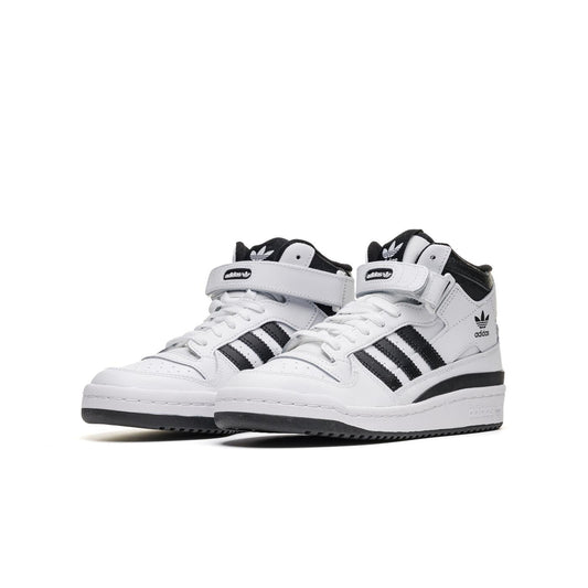 Adidas Originals Forum Mid J Ftwr White/Core Black/White  - FZ2083