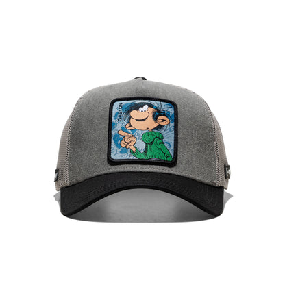 Capslab Spirou Gaston Trucker Cap Grey/Black  - GAS