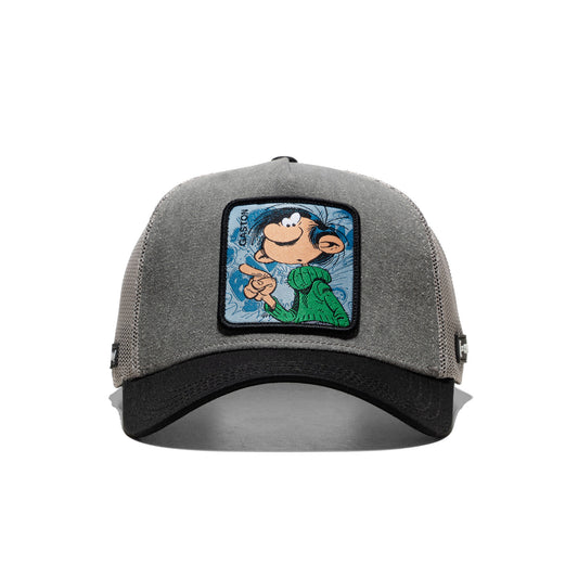 Capslab Spirou Gaston Trucker Cap Grey/Black  - GAS