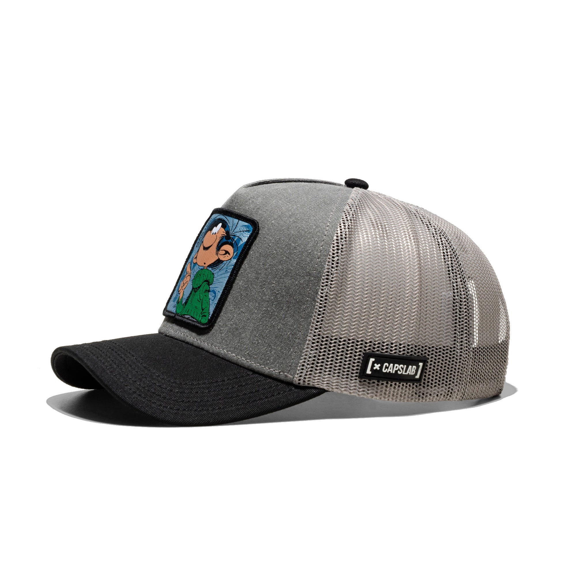 Capslab Spirou Gaston Trucker Cap Grey/Black  - GAS