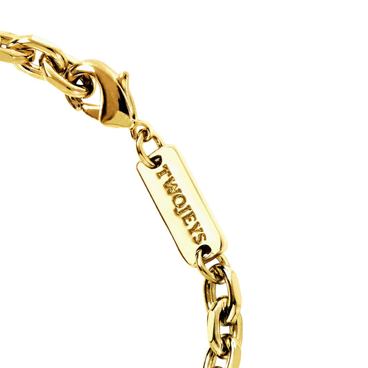 TwoJeys Shank Bracelet Gold  - GB0001