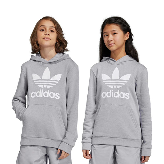 Adidas Originals Trefoil Hoodie Medium Grey Heather  - GE1979