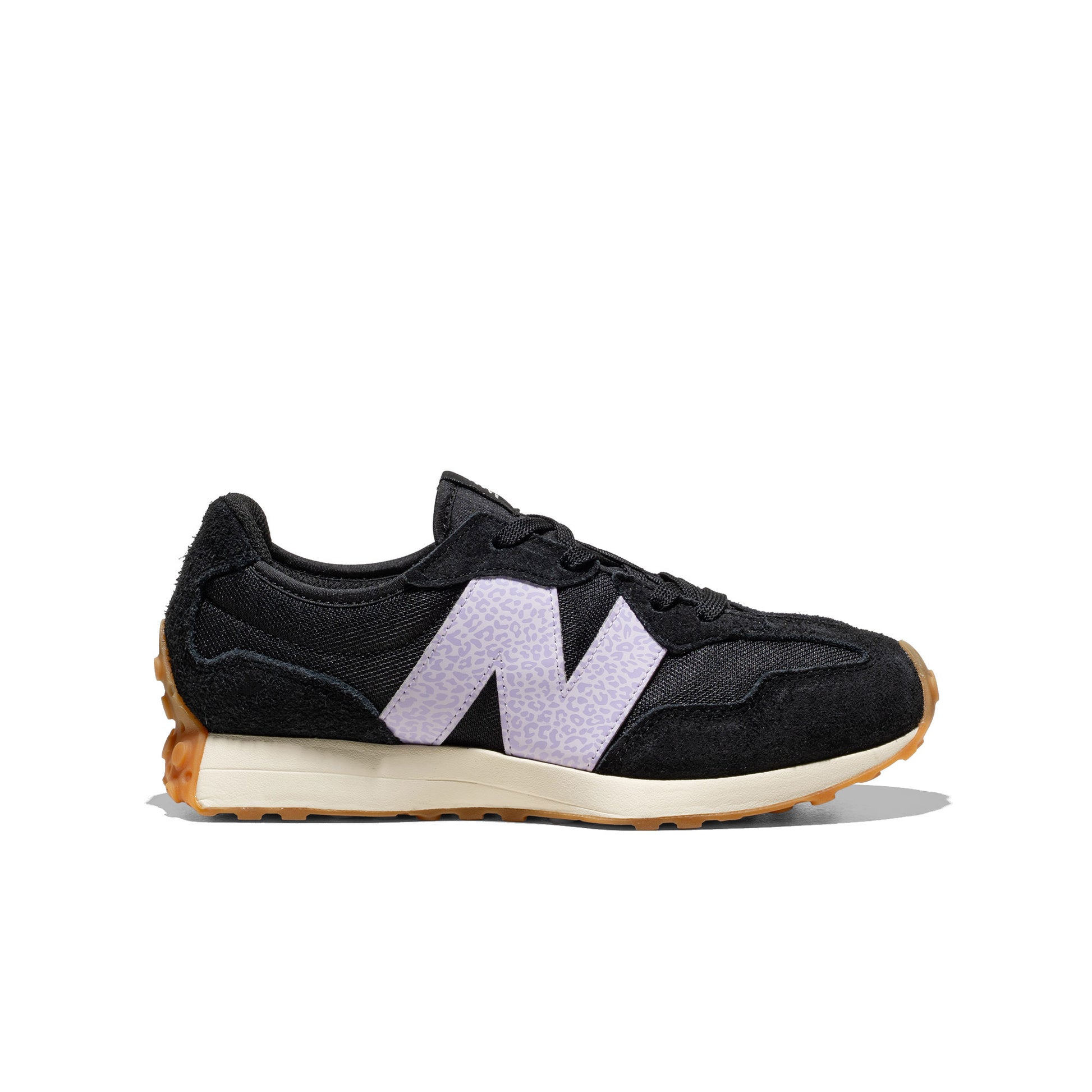 New Balance 327 Black/Bright Lavender  - GS327WG