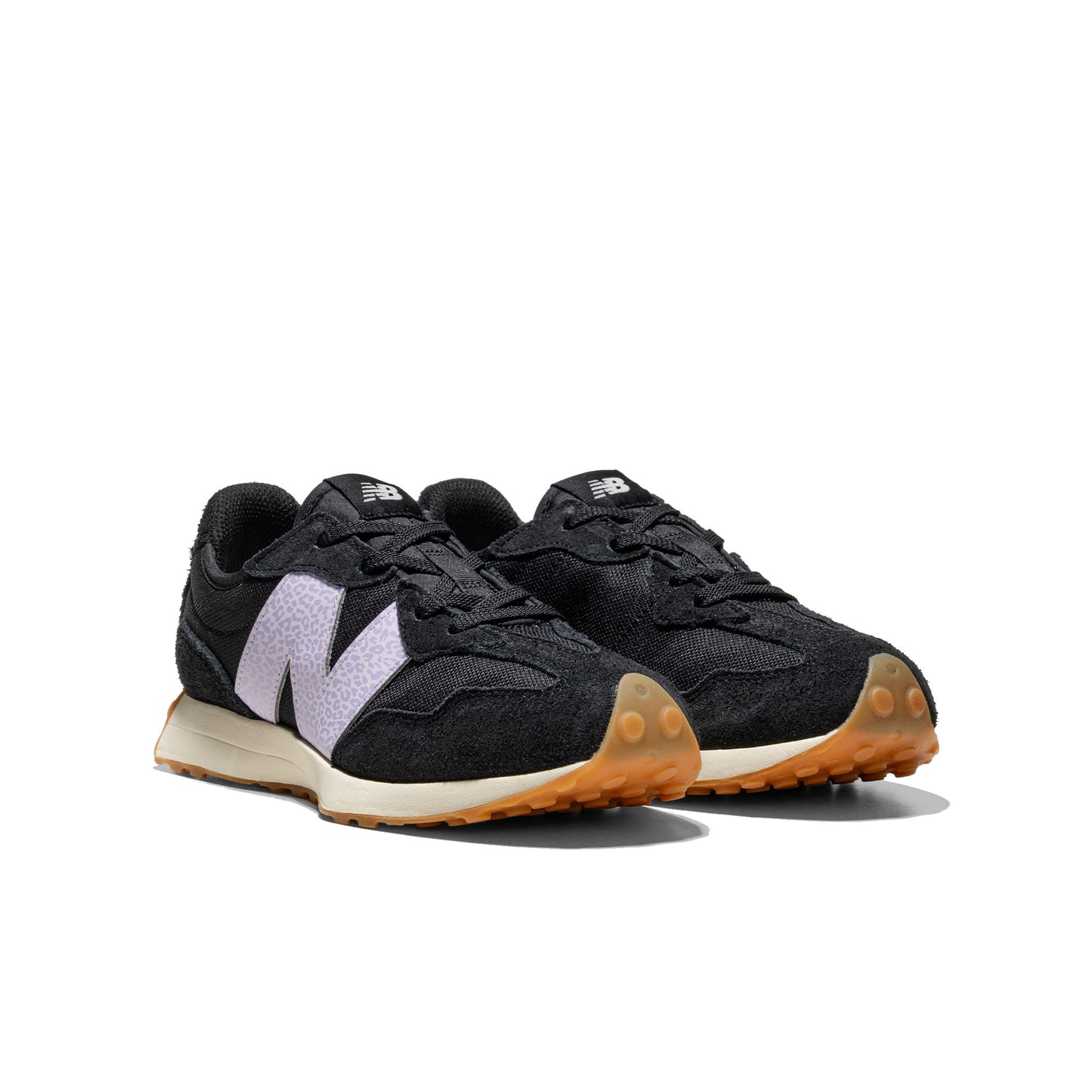 New Balance 327 Black/Bright Lavender  - GS327WG