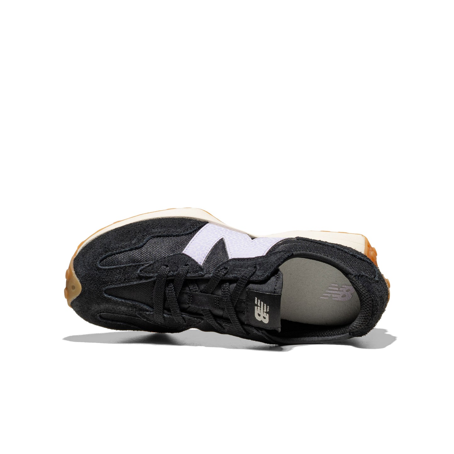 New Balance 327 Black/Bright Lavender  - GS327WG