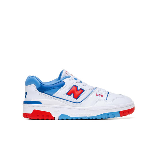 New Balance 550 White/True Red  - GSB550CH