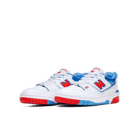 New Balance 550 White/True Red  - GSB550CH