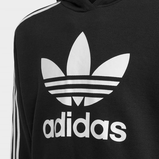 Adidas Originals Cropped Hoodie Black/White  - H32337
