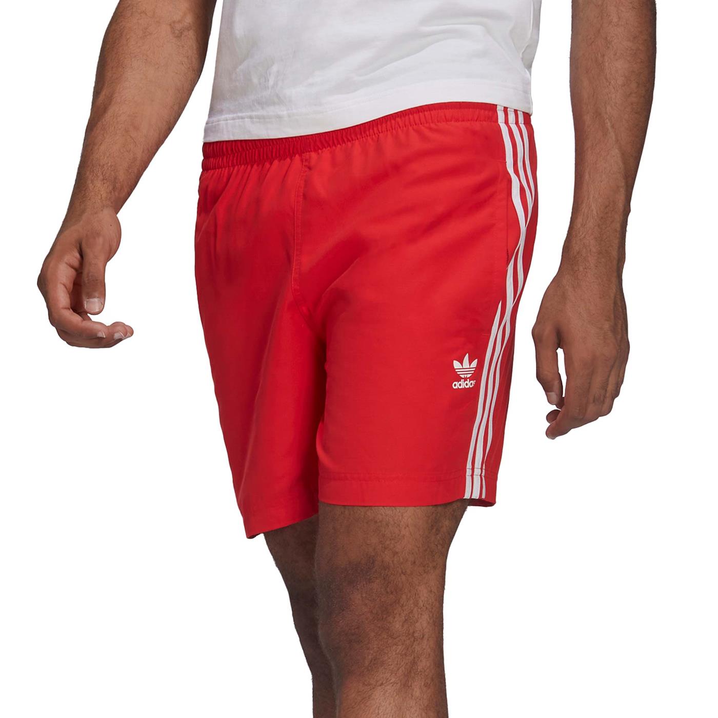 Adidas 3-Stripes Swimshort Vivid Red  - HF2120