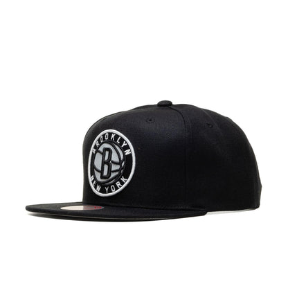 Mitchell & Ness Team Ground 2.0 Snapback Brooklyn Nets  - HHSS3256-BNEBLACK