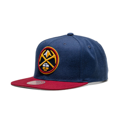 Mitchell & Ness Team 2 Tone 2.0 Snapback Denver Nuggets  - HHSS3264-DNUNYRD