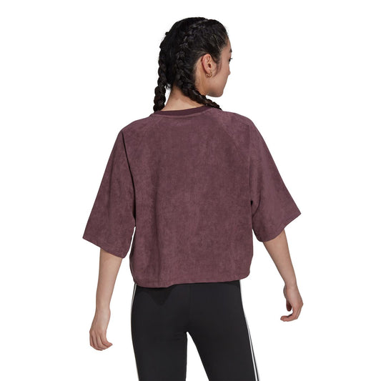 Adidas Adicolor Suede T-Shirt Shadow Maroon  - HM1692