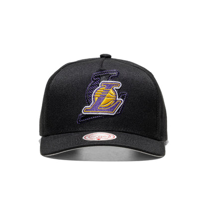 Mitchell & Ness Tilted Pro Snapback LA Lakers Black  - HP12813-LALBLCK