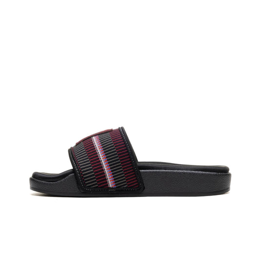 Adidas Adilette Patchwork Core Black/Purple/Shadow Olive  - HP5358