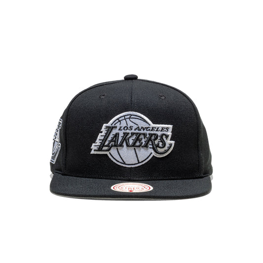 Mitchell & Ness Evergreen Black/White Snapback Lakers  - HS8547-LALBLCK