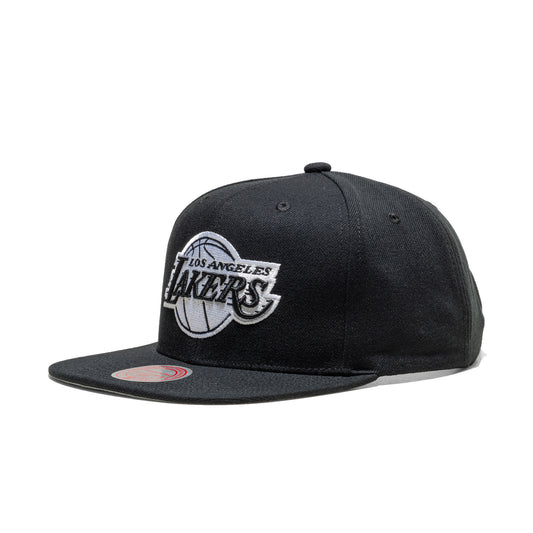 Mitchell & Ness Evergreen Black/White Snapback Lakers  - HS8547-LALBLCK