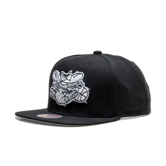 Mitchell & Ness Evergreen Black/White Snapback Hornets  - HS8549-CHOBLCK