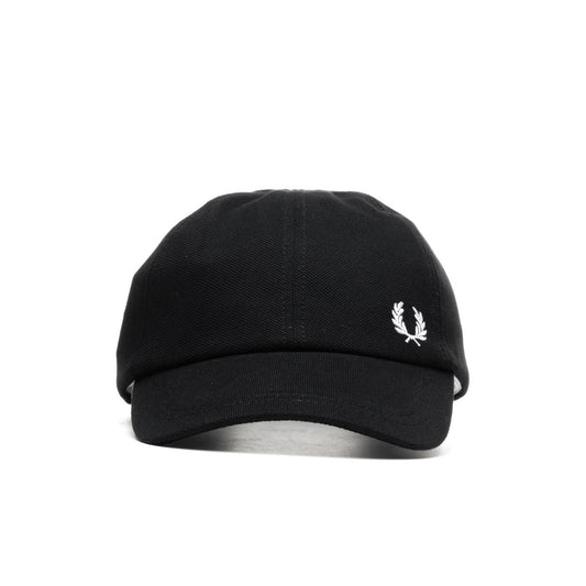 Fred Perry Classic Pique Cap Black  - HW1650-464