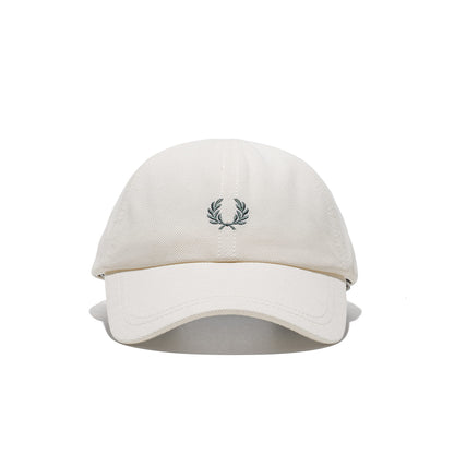 Fred Perry Piqué Classic Cap Ecru/Grassroots  - HW2295-13B