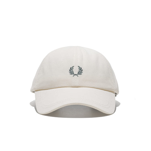 Fred Perry Piqué Classic Cap Ecru/Grassroots  - HW2295-13B