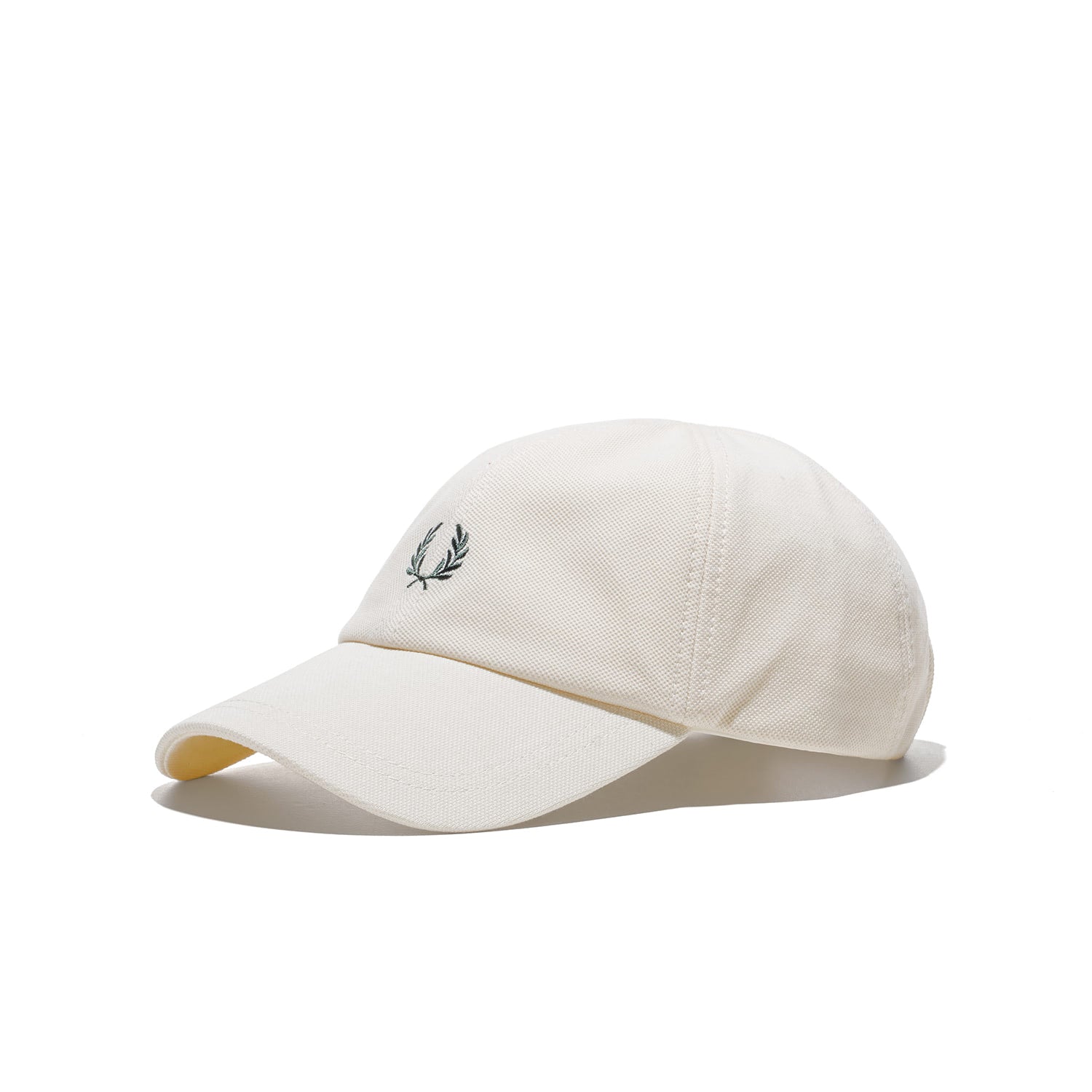 Fred Perry Piqué Classic Cap Ecru/Grassroots  - HW2295-13B