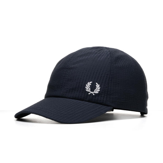 Fred Perry Dual Branded Seersucker Cap Navy  - HW5656-637