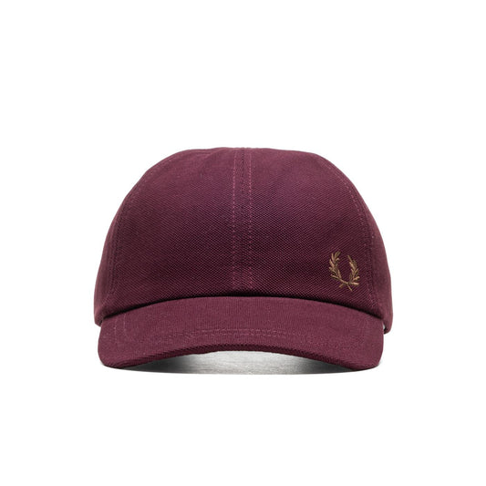 Fred Perry Classic Piqué Cap Oxblood/Shaded Stone  - HW6726-T13