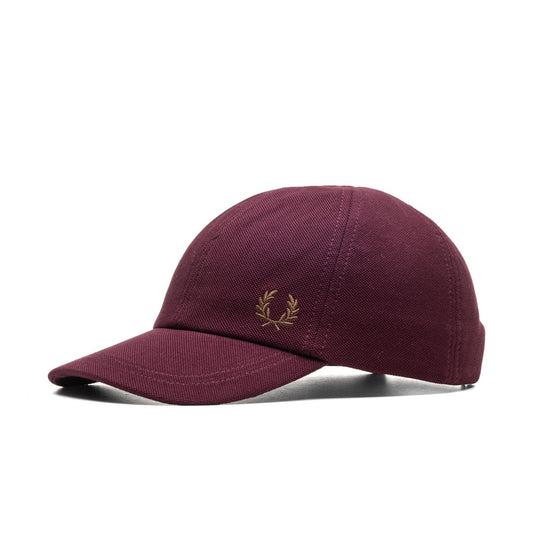 Fred Perry Classic Piqué Cap Oxblood/Shaded Stone  - HW6726-T13
