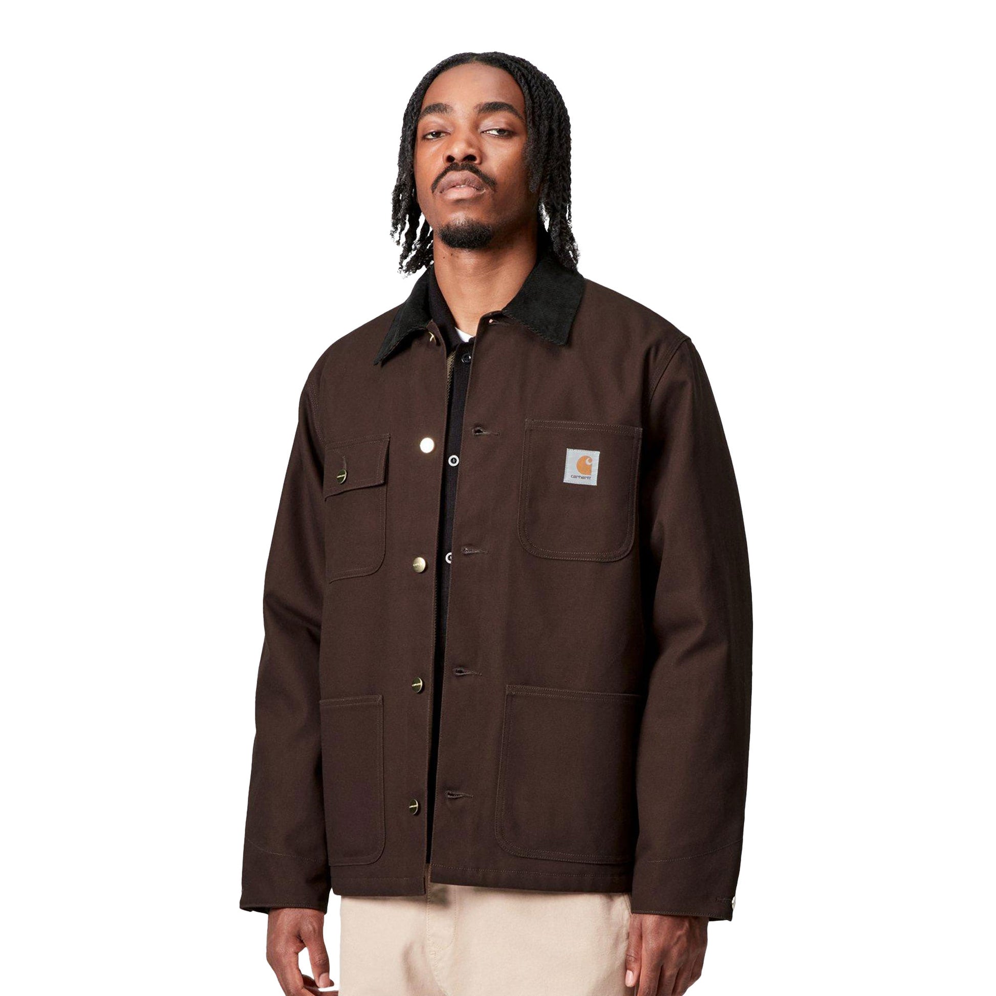 Carhartt WIP Michigan Coat Tobacco/Black rigid  - I0152611YL01