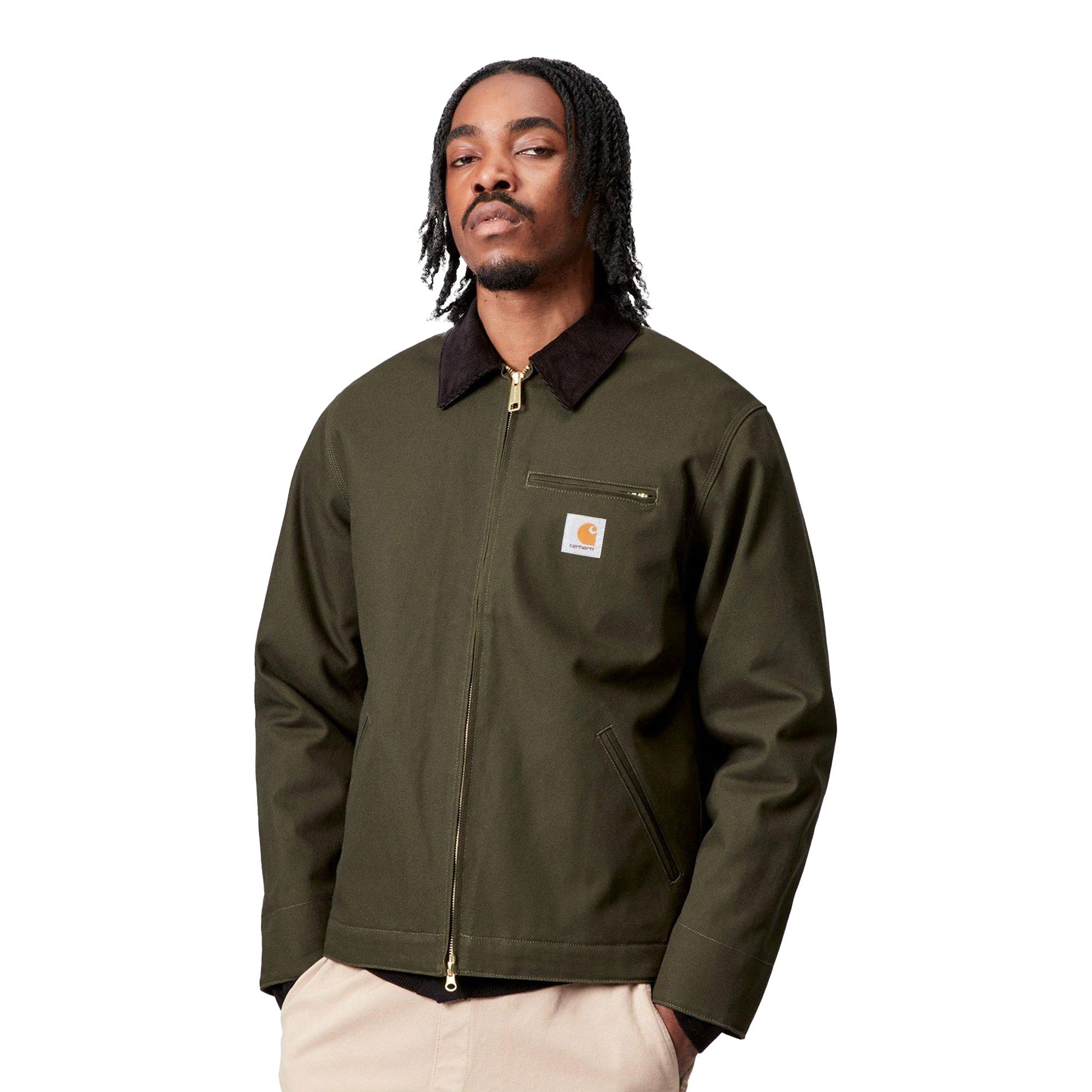 Carhartt WIP Detroit Jacket Olive/Black rigid  - I0152643CM01
