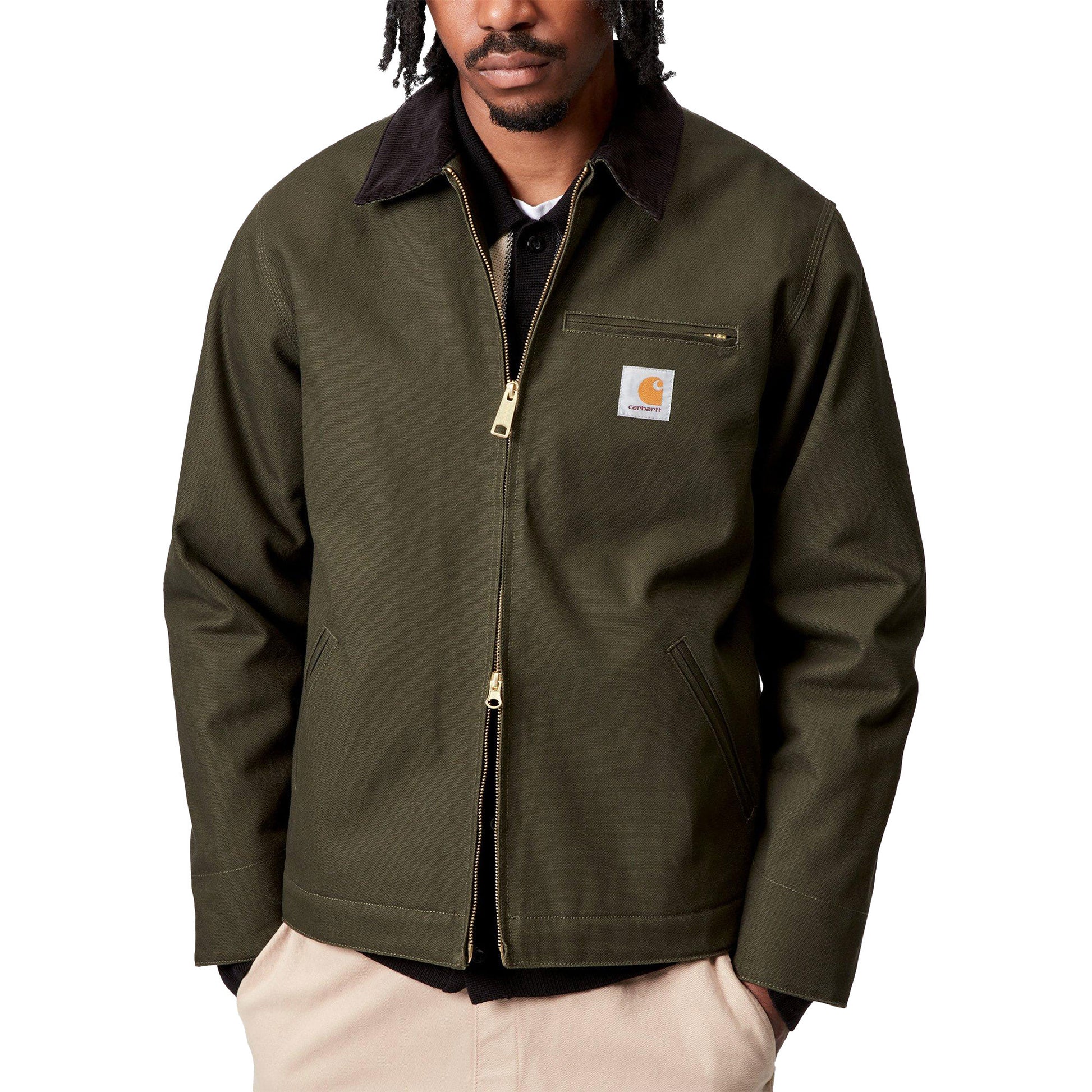 Carhartt WIP Detroit Jacket Olive/Black rigid  - I0152643CM01