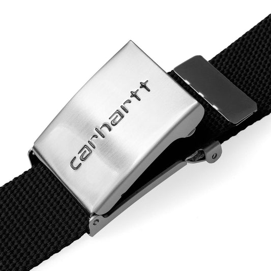 Carhartt Clip Belt Chrome Black  - I01917689XX