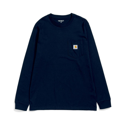 Carhartt L/S Pocket T-Shirt Dark Navy  - I0220941CXX