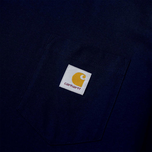 Carhartt L/S Pocket T-Shirt Dark Navy  - I0220941CXX