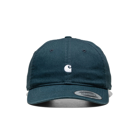 Carhartt WIP Madison Logo Cap Deep Lagoon/White  - I02375032TXX