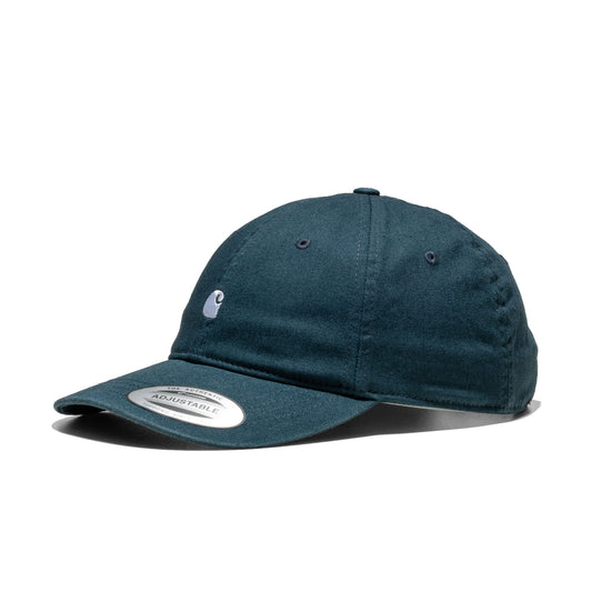 Carhartt WIP Madison Logo Cap Deep Lagoon/White  - I02375032TXX