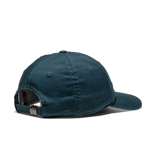 Carhartt WIP Madison Logo Cap Deep Lagoon/White  - I02375032TXX