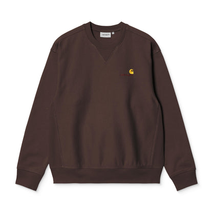 Carhartt WIP American Script Sweat Palisander  - I02547533HXX