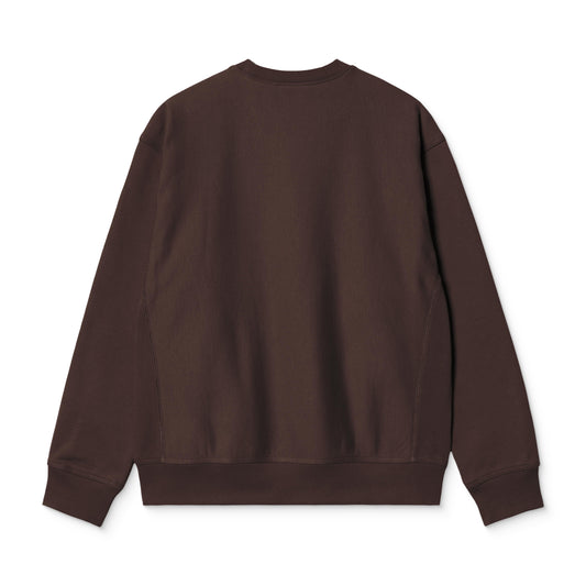 Carhartt WIP American Script Sweat Palisander  - I02547533HXX