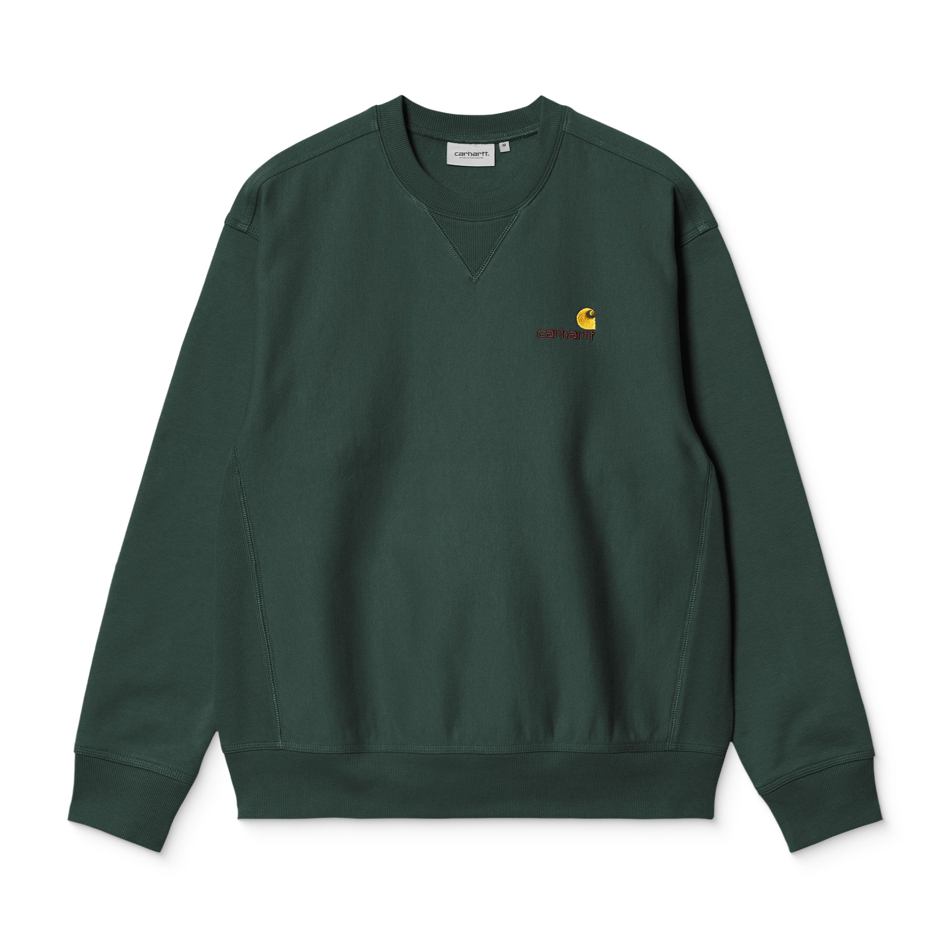 Carhartt WIP American Script Sweat Kale Green  - I0254753GHXX